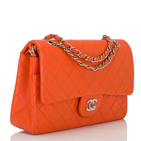 chanel bag orange|Chanel orange handbag.